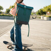 Ari Rolltop Backpack Set | Kara Bag Charm + Chest Strap, Forest Green - Backpacks - 2