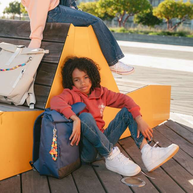 Ari Rolltop Backpack Set | Chest Strap, Midnight Blue - Backpacks - 2