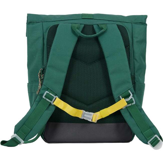 Ari Rolltop Backpack Set | Kara Bag Charm + Chest Strap, Forest Green - Backpacks - 7