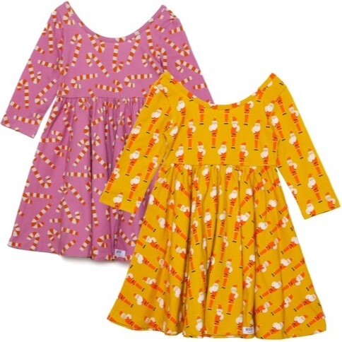Retro Christmas Twirly Dress 2-Pack