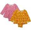 Retro Christmas Long Sleeve Bubble Romper 2-Pack - Rompers - 1 - thumbnail