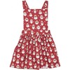 Holiday Pinafore Dress in Christmas Santas - Dresses - 1 - thumbnail