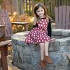 Holiday Pinafore Dress in Christmas Santas - Dresses - 2