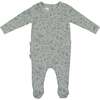 Soft Vines Footie and Beanie Set, Sky Blue - Footie Pajamas - 1 - thumbnail