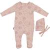 Soft Roses Footie, Mauve - Footie Pajamas - 1 - thumbnail