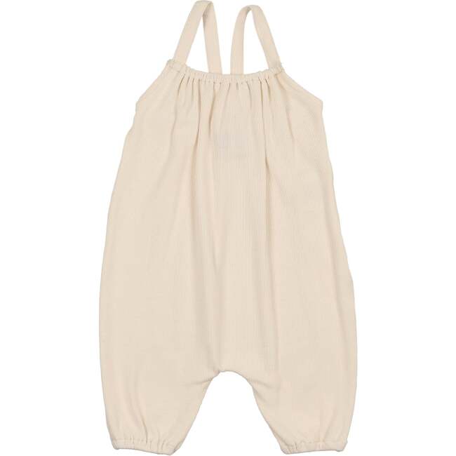 Pretty Garden Romper, Beige Boy