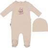Whimsy Wheelbarrow Footie, Biscuit - Footie Pajamas - 1 - thumbnail