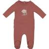 Whimsy Wheelbarrow Footie and Beanie Set, Rust - Footie Pajamas - 1 - thumbnail