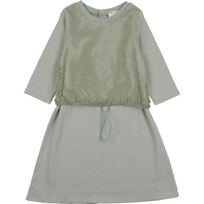 Mesh Sport 3/4 Sleeve Dress, Sage