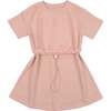 Mesh Sport Short Sleeve Dress, Mauve - Dresses - 1 - thumbnail
