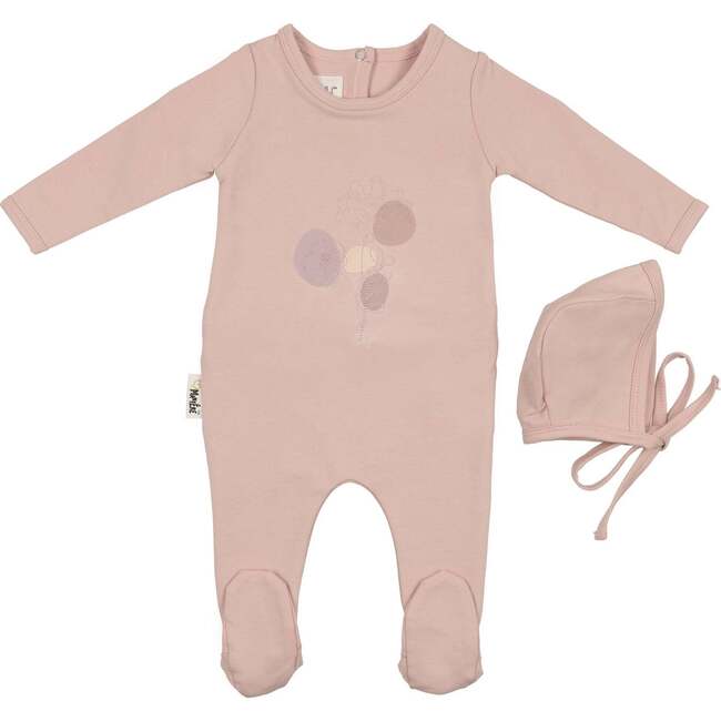 Line Art Footie, Powder Pink