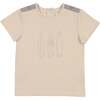 Island Stripe Boys Top, Tan - Cardigans - 1 - thumbnail