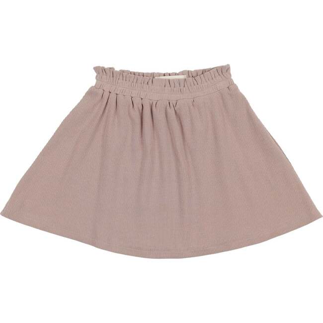 Floral Ribbed Skirt, Mauve