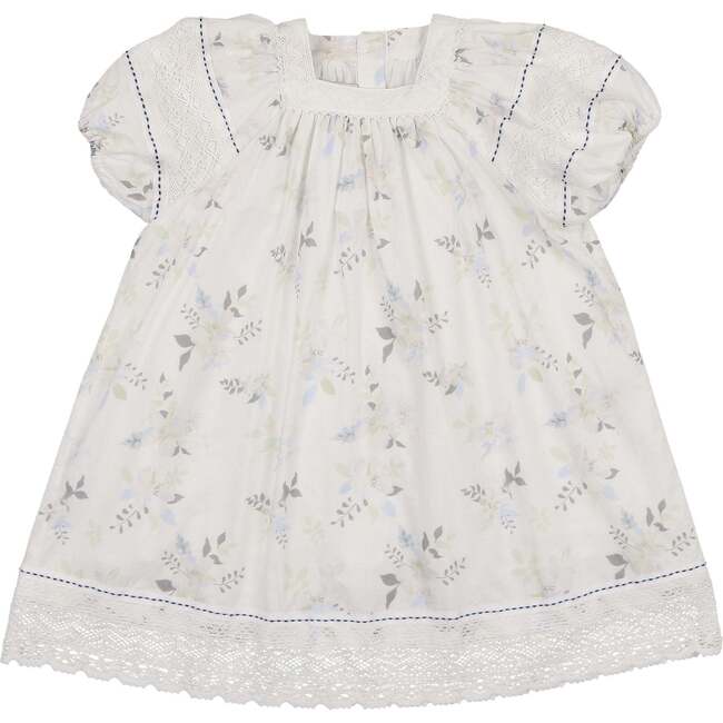 Pretty Poppies Short Sleeve Dress, Ivory