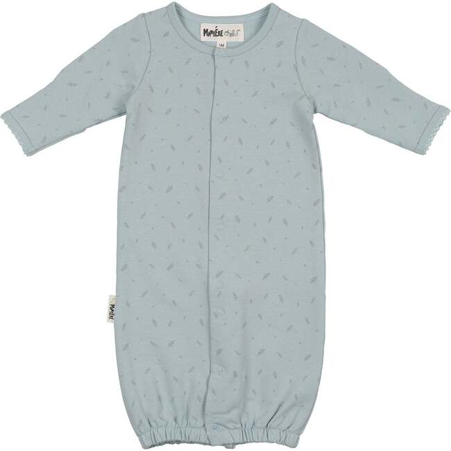 Elegant Leaves Sleep Sack, Baby Blue
