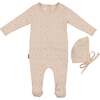 Elegant Leaves Footie, Boys Biscuit - Footie Pajamas - 1 - thumbnail