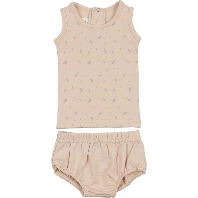 Elegant Leaves Bloomer Set, Biscuit