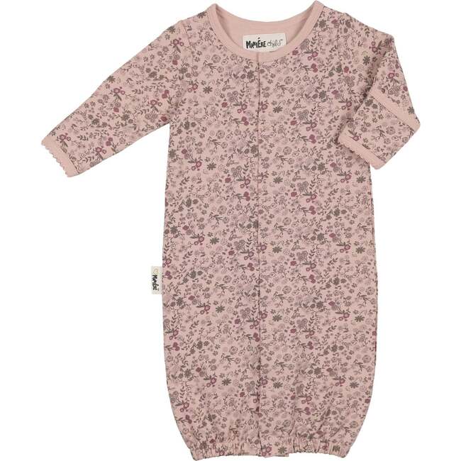 Elegant Floral Sleep Sack, Mauve