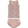 Elegant Floral Bloomer Set, Mauve - Bloomers - 1 - thumbnail