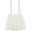 Delicate Floral Overalls, Ivory - Overalls - 1 - thumbnail