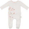 Blooming Bouquet Footie and Beanie Set, Ivory - Footie Pajamas - 1 - thumbnail