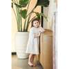 Delicate Floral 3/4 Sleeve Dress, Ivory - Dresses - 2