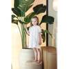 Delicate Floral Short Sleeve Dress, Ivory - Dresses - 2