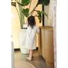 Delicate Floral 3/4 Sleeve Dress, Ivory - Dresses - 3