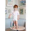 Delicate Floral Overalls, Ivory - Overalls - 2