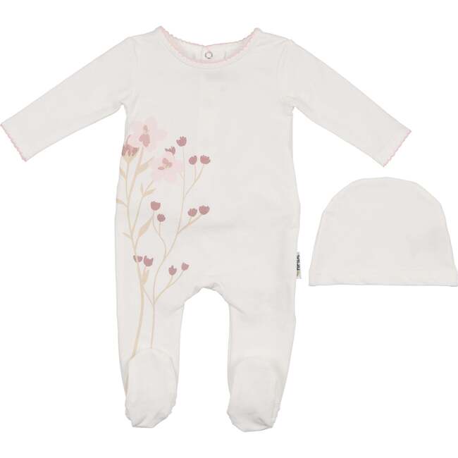 Blooming Bouquet Footie, Ivory
