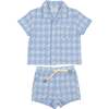 Beach Cabana 2Pc Set, Ocean Blue - Mixed Apparel Set - 1 - thumbnail