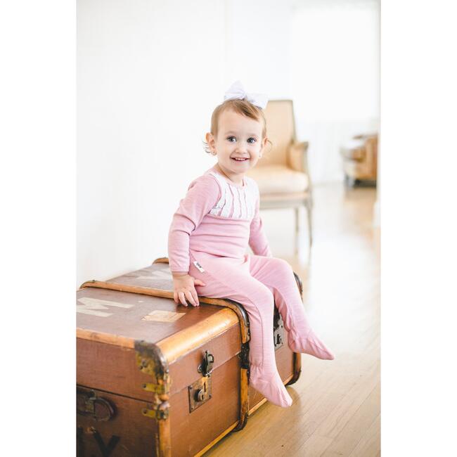 Tux Ruffle Footie, Mauve