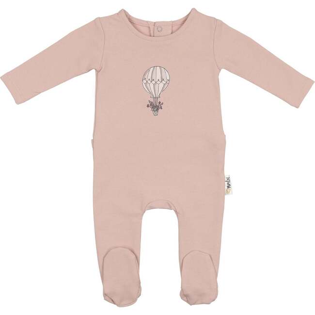 Air Balloon Footie and Beanie Set, Mauve - Footie Pajamas - 1
