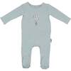 Air Balloon Footie and Beanie Set, Baby Blue - Footie Pajamas - 1 - thumbnail