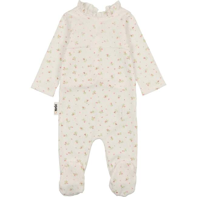 Sweet Rose Print Footie, Rose - Footie Pajamas - 1