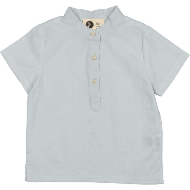 Smocked Floral Boys Shirt, Mint