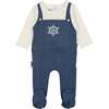 Sailor Overall Footie, Royal Blue - Footie Pajamas - 1 - thumbnail