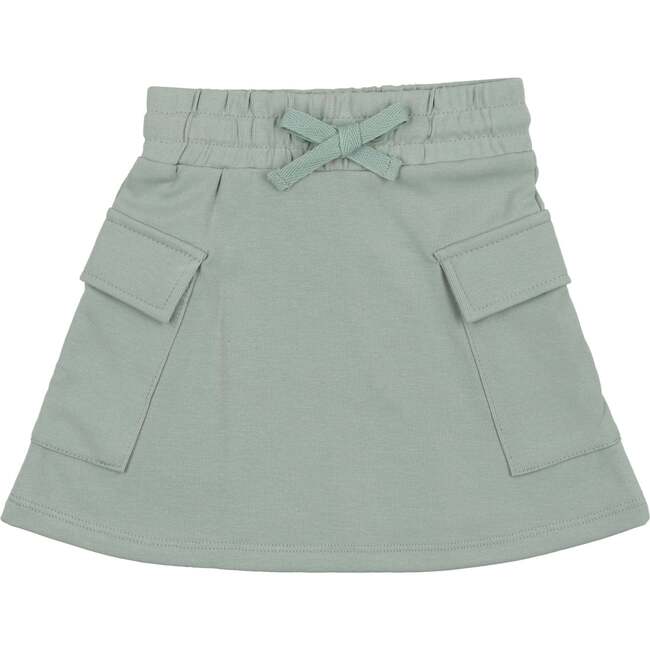 Rugby Stripe Pocket A-Line Short Skirt, Mauve