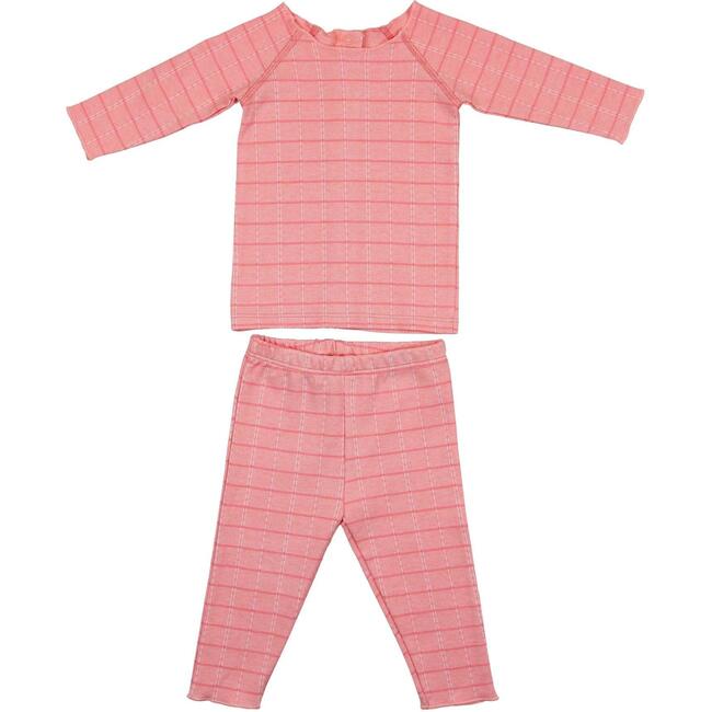 Raglan Sleeve Loungewear Set, Strawberry