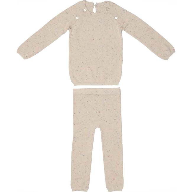 Heather Flecked 2-Piece Set, Confetti Cake