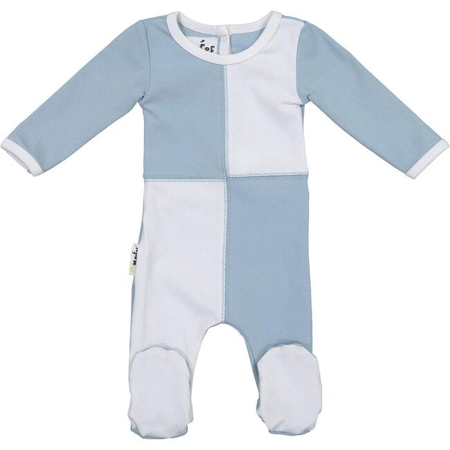 Patch Work Footie, Blue