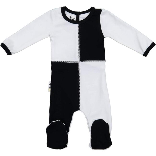Patch Work Footie, Black