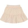 Printed Gauze Tired Ruffle Hem Short Skirt, Mauve - Skirts - 3