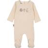 Fruity Friends Print Footie, Sand - Footie Pajamas - 1 - thumbnail