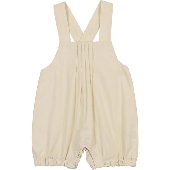 Pleats-N-Tiers Boys Romper, Cream