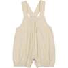 Pleats-N-Tiers Boys Romper, Cream - Onesies - 1 - thumbnail