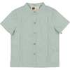 Pleats-N-Tiers Boys Shirt, Cream - Shirts - 3