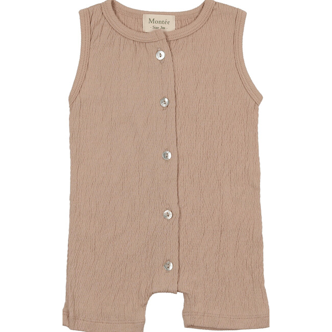 Cotton Gauze Romper, Sand
