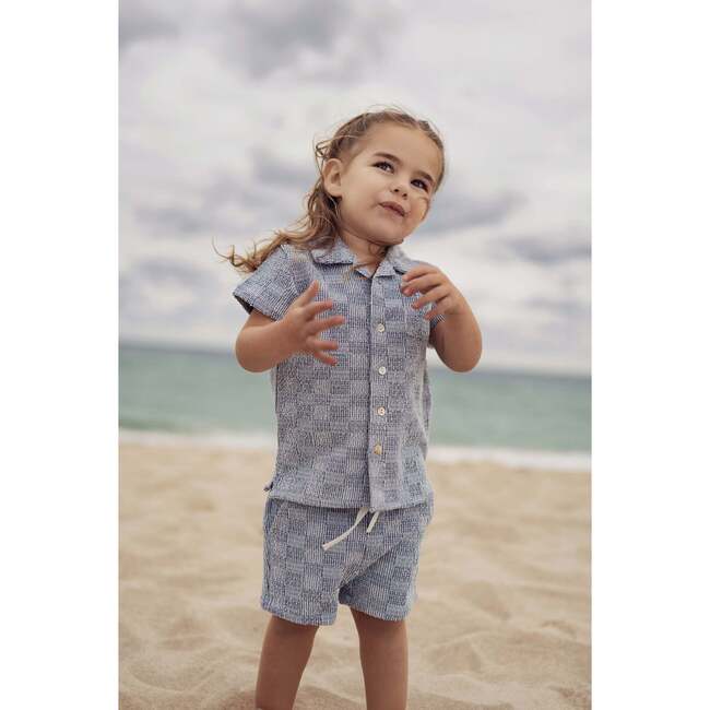 Cool Cabana Collared Shirt & Short Set, Ocean - Mixed Apparel Set - 3