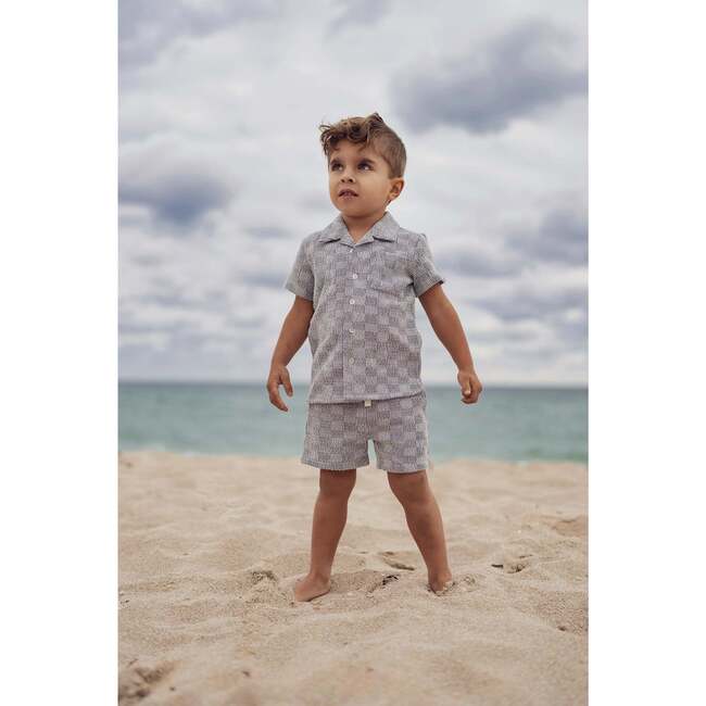 Cool Cabana Collared Shirt & Short Set, Ocean - Mixed Apparel Set - 4